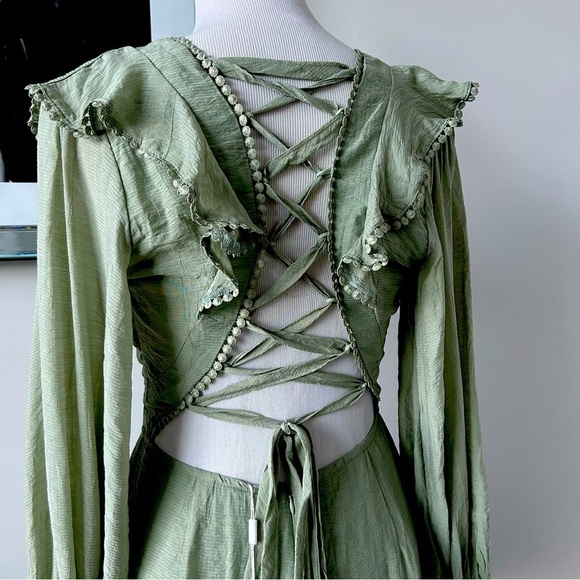 NWT Saints and Secrets Ruffled Up Mini Dress - Picture 5 of 10